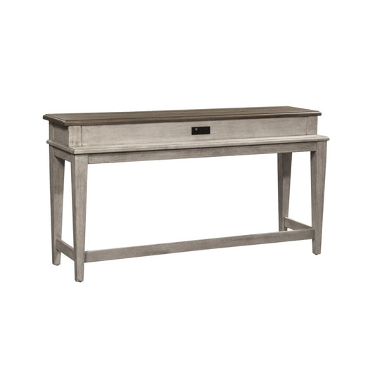 Henry & Mason - Midland Console Bar Table in Antique White with Tobacco Tops - AFA03910 view 2