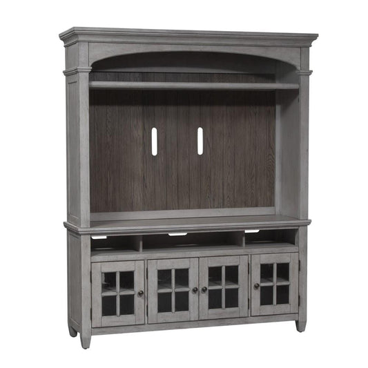 Henry & Mason - Midland Entertainment Center in Antique White with Tobacco Tops - AFA03902 view 2