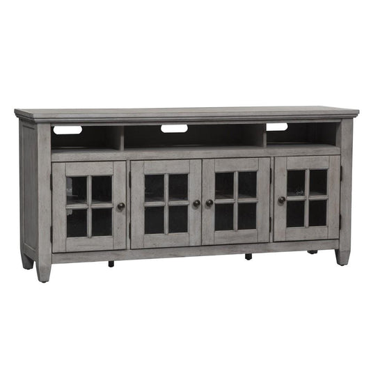 Henry & Mason - Midland Entertainment TV Stand in Antique White with Tobacco Tops - AFA03914 view 2
