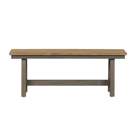 Henry & Mason - Miller Ranch Backless Bench (RTA) in Gray & Sandstone - AFA03249 view 2