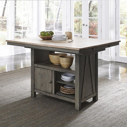 Henry & Mason - Miller Ranch Kitchen Island in Gray & Sandstone - AFA03255 view 1