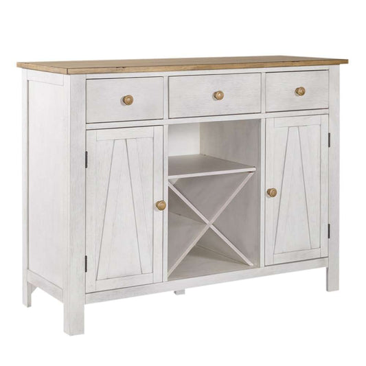 Henry & Mason - Miller Ranch Server in Weathered White & Sandstone - AFA03270 view 2