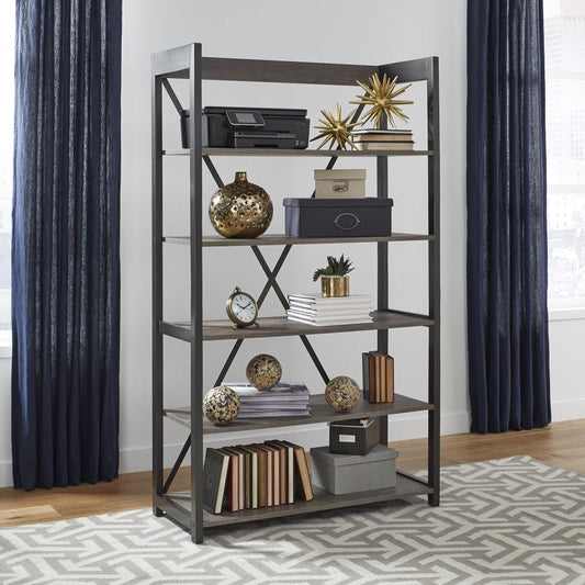 Henry & Mason - Millers Brook Bookcase in Graystone - AFA03373 view 1