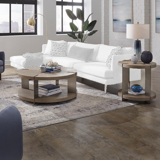 Henry & Mason - Monroe 3 Piece Set in Sandstone & Satin Nickel - AFA03626 view 1