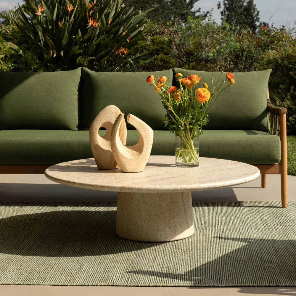 Henry & Mason - Monroe Lightweight Concrete Coffee Table in Faux Travertine - DV7141 view 4