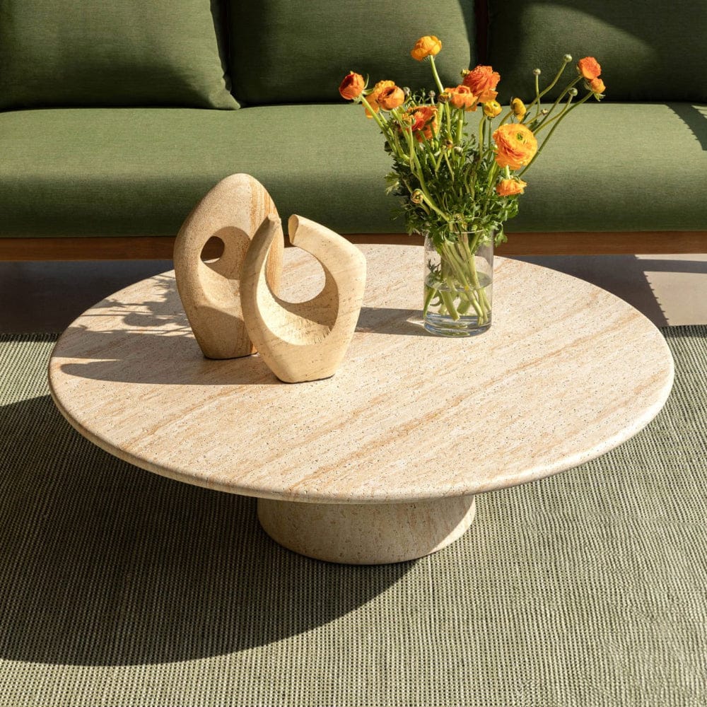 Henry & Mason - Monroe Lightweight Concrete Coffee Table in Faux Travertine - DV7141 view 5