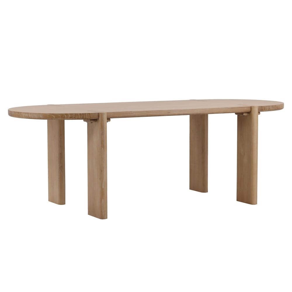 Henry & Mason - Montana 91in Light Natural Elm Wood Dining Table - DV7088 veiw 1