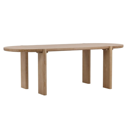Henry & Mason - Montana 91in Light Natural Elm Wood Dining Table - DV7088 veiw 1