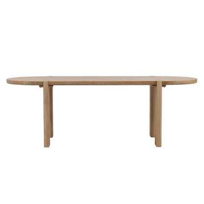 Henry & Mason - Montana 91in Light Natural Elm Wood Dining Table - DV7088 veiw 2