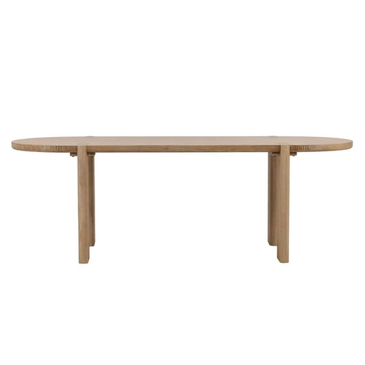 Henry & Mason - Montana 91in Light Natural Elm Wood Dining Table - DV7088 veiw 2