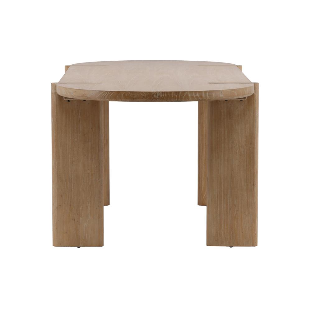 Henry & Mason - Montana 91in Light Natural Elm Wood Dining Table - DV7088 veiw 3