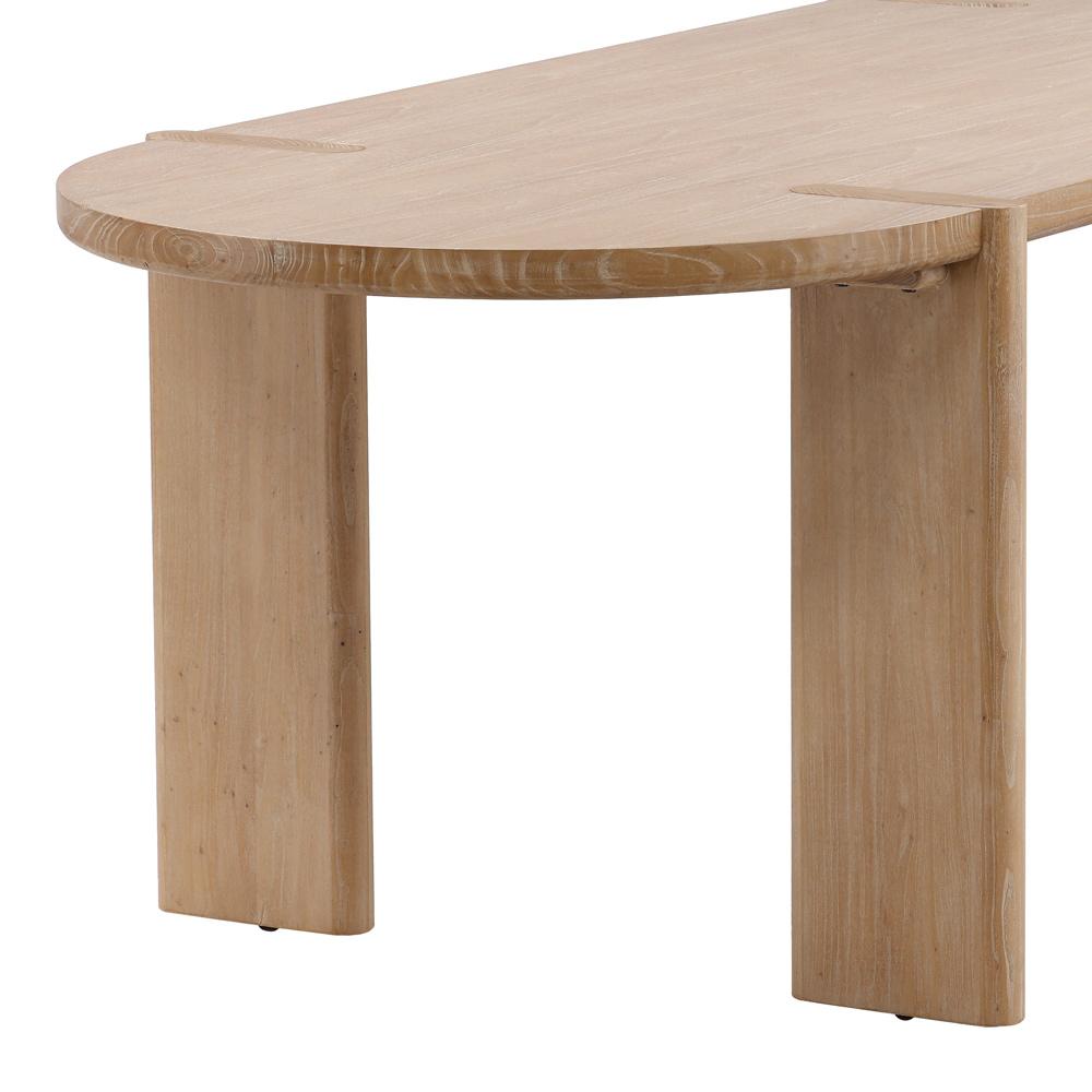 Henry & Mason - Montana 91in Light Natural Elm Wood Dining Table - DV7088 veiw 4