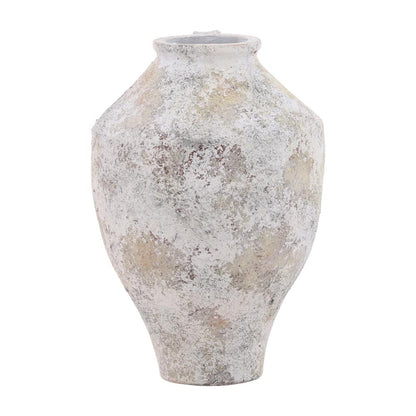 Henry & Mason - Mykas 18in Distressed White Terracotta Vase - DV7419 veiw 3