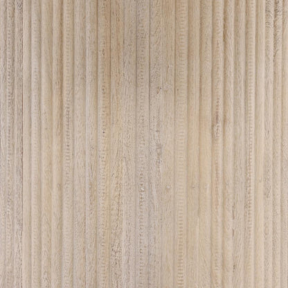 Henry & Mason - Mylann 48in Light Natural Mango Wood Dining Table with Tendu Marble Top - DV7492 veiw 2