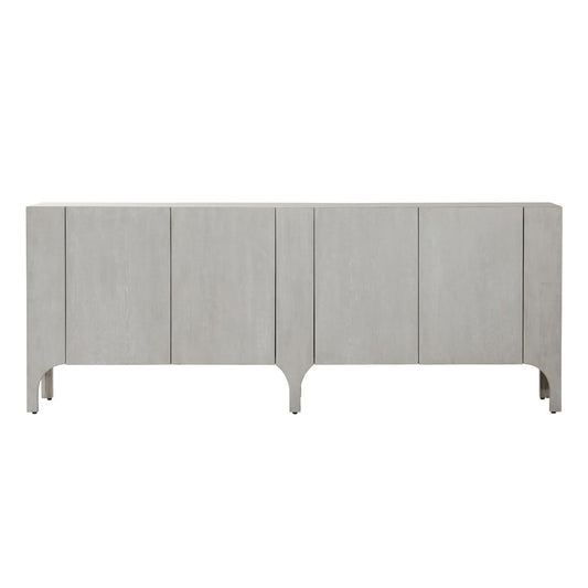 Henry & Mason - Nalak 88in Rubberwood Sideboard in Light Gray Washed Oak - DV7208 veiw 2