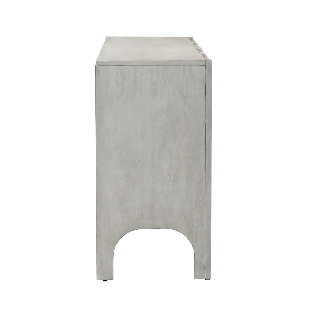 Henry & Mason - Nalak 88in Rubberwood Sideboard in Light Gray Washed Oak - DV7208 veiw 3