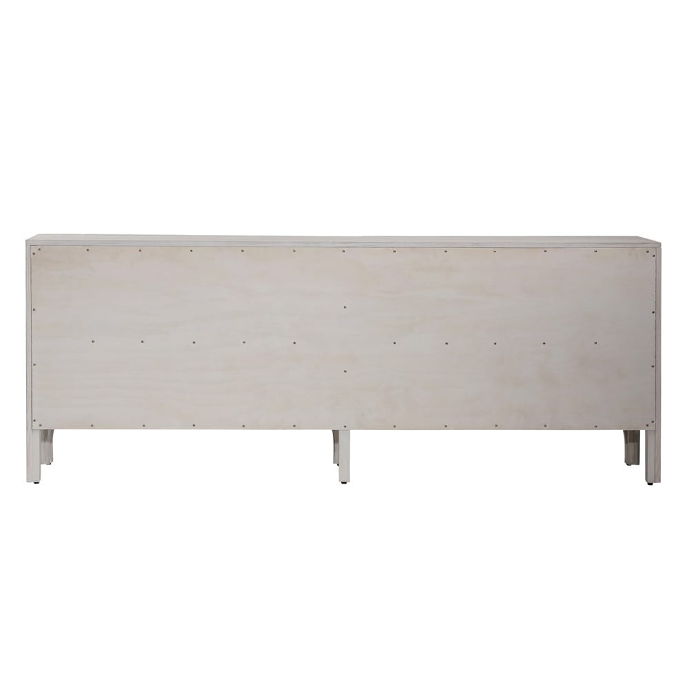 Henry & Mason - Nalak 88in Rubberwood Sideboard in Light Gray Washed Oak - DV7208 veiw 4