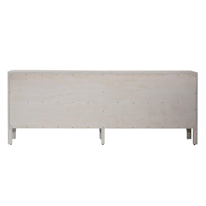 Henry & Mason - Nalak 88in Rubberwood Sideboard in Light Gray Washed Oak - DV7208 veiw 4