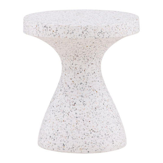 Henry & Mason - Nawthorian Off White Terrazzo Outdoor Side Table - DV7152 veiw 1