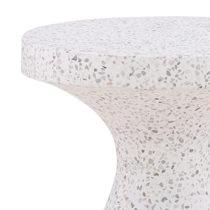 Henry & Mason - Nawthorian Off White Terrazzo Outdoor Side Table - DV7152 veiw 3
