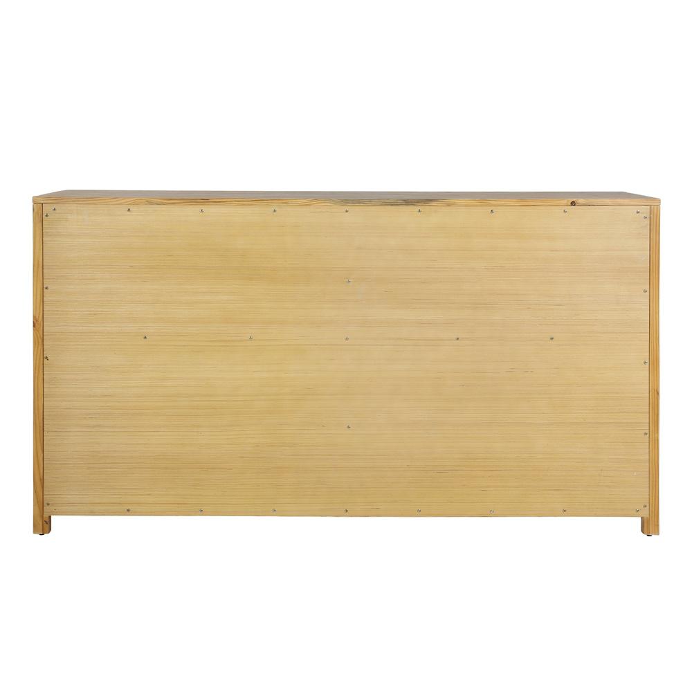 Henry & Mason - Niva Solid Pine Wood 6 Drawer Double Dresser in Light Warm Wash Finish - DV7202 veiw 4