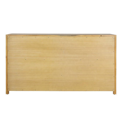 Henry & Mason - Niva Solid Pine Wood 6 Drawer Double Dresser in Light Warm Wash Finish - DV7202 veiw 4