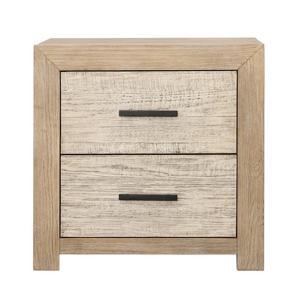Henry & Mason - Niva Solid Pine Wood Nightstand in Light Warm Wash Finish - DV7203 veiw 2
