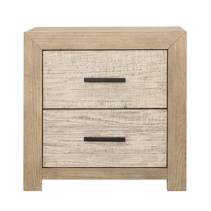 Henry & Mason - Niva Solid Pine Wood Nightstand in Light Warm Wash Finish - DV7203 veiw 2