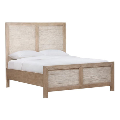 Henry & Mason - Niva Solid Pine Wood Queen Bed in Light Warm Wash Finish - DV7201 veiw 1