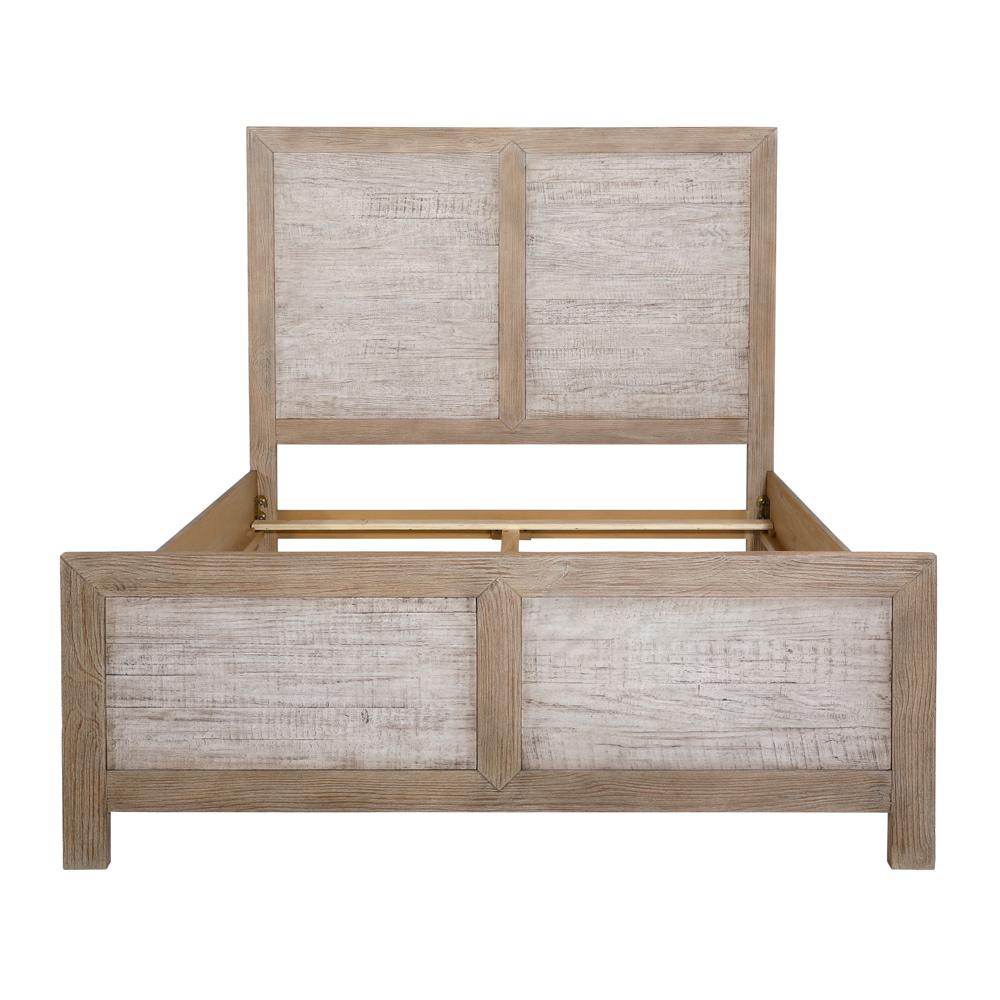 Henry & Mason - Niva Solid Pine Wood Queen Bed in Light Warm Wash Finish - DV7201 veiw 2