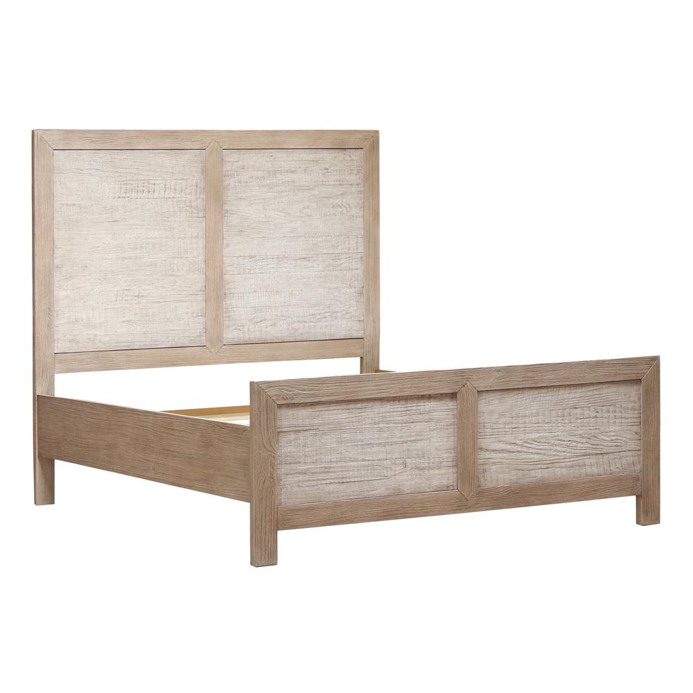 Henry & Mason - Niva Solid Pine Wood Queen Bed in Light Warm Wash Finish - DV7201 veiw 4