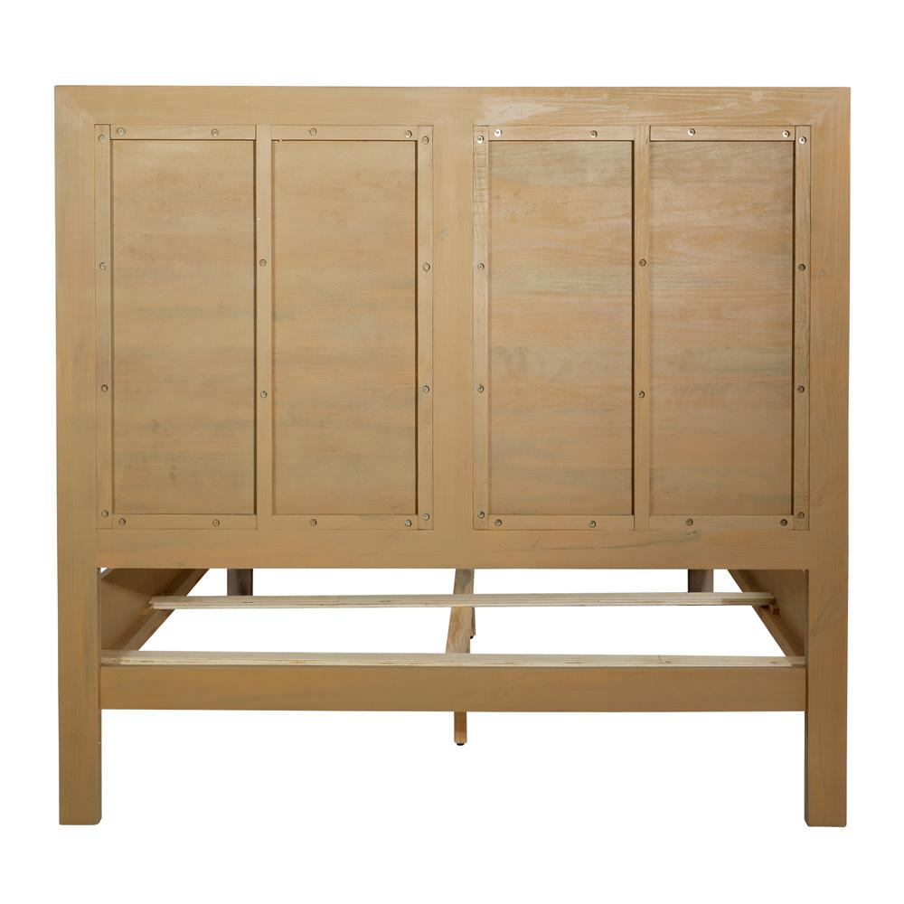 Henry & Mason - Niva Solid Pine Wood Queen Bed in Light Warm Wash Finish - DV7201 veiw 5