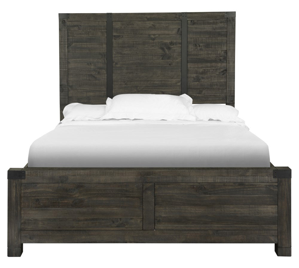 Henry & Mason - Northgate King Panel Bed in Weathered Charcoal - AFA00008 view 1