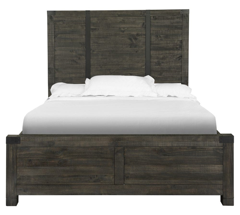 Henry & Mason - Northgate Queen Panel Bed in Weathered Charcoal - AFA00012 view 1