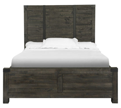 Henry & Mason - Northgate Queen Panel Bed in Weathered Charcoal - AFA00012 view 1