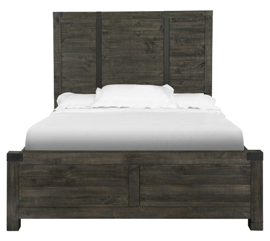 Henry & Mason - Northgate Queen Panel Bed in Weathered Charcoal - AFA00012 view 1
