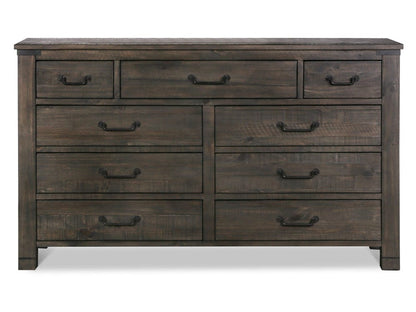 Henry & Mason  -  Northgate Weathered Charcoal Drawer Dresser With Portrait Mirror  - AFA00753 view 4