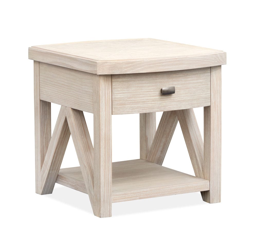 Henry & Mason  -  Norwick Coconut Cream Rectangular End Table  - AFA00789 view 1