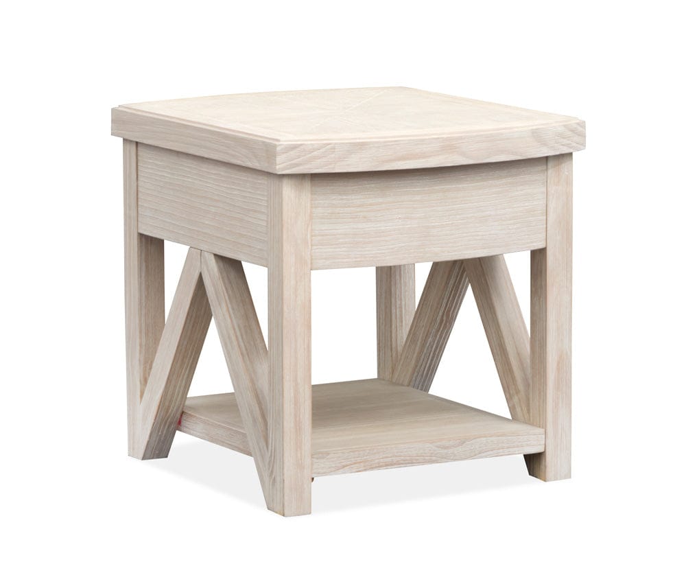 Henry & Mason  -  Norwick Coconut Cream Rectangular End Table  - AFA00789 view 2