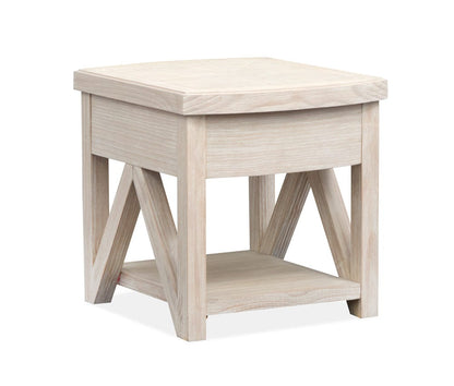Henry & Mason  -  Norwick Coconut Cream Rectangular End Table  - AFA00789 view 2