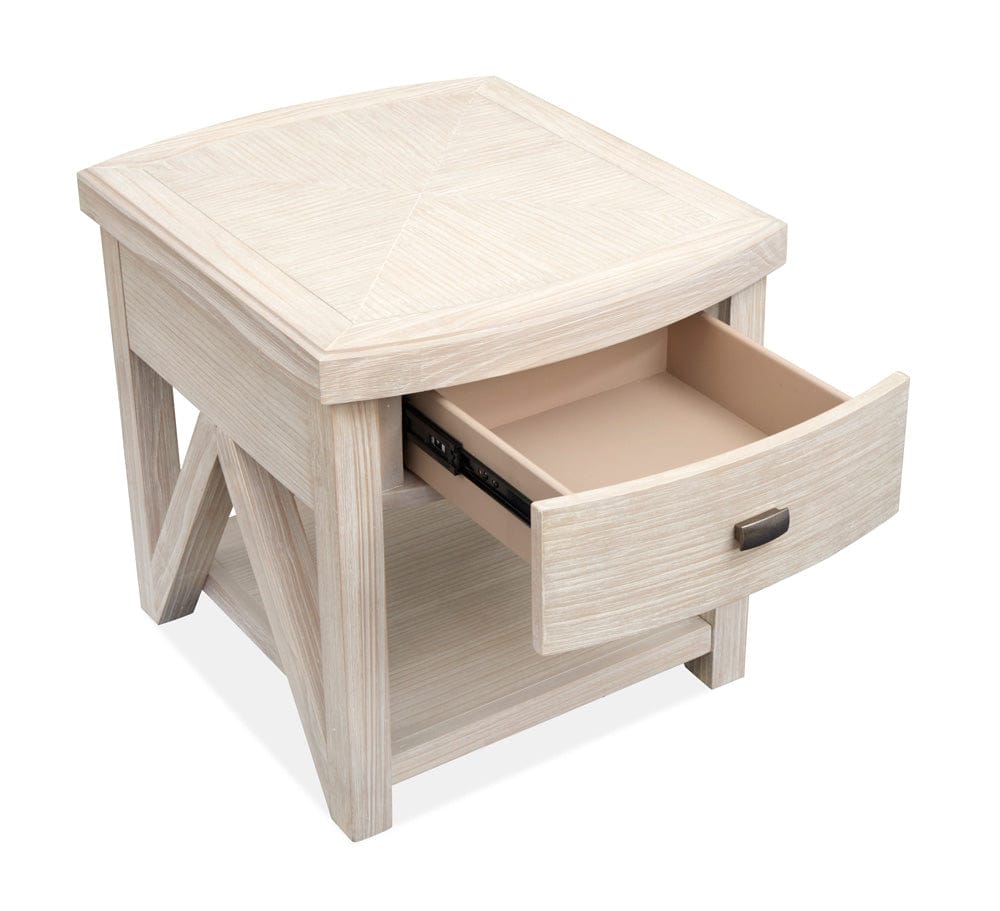 Henry & Mason  -  Norwick Coconut Cream Rectangular End Table  - AFA00789 view 3