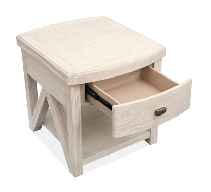 Henry & Mason  -  Norwick Coconut Cream Rectangular End Table  - AFA00789 view 3