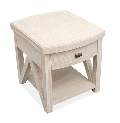 Henry & Mason  -  Norwick Coconut Cream Rectangular End Table  - AFA00789 view 4