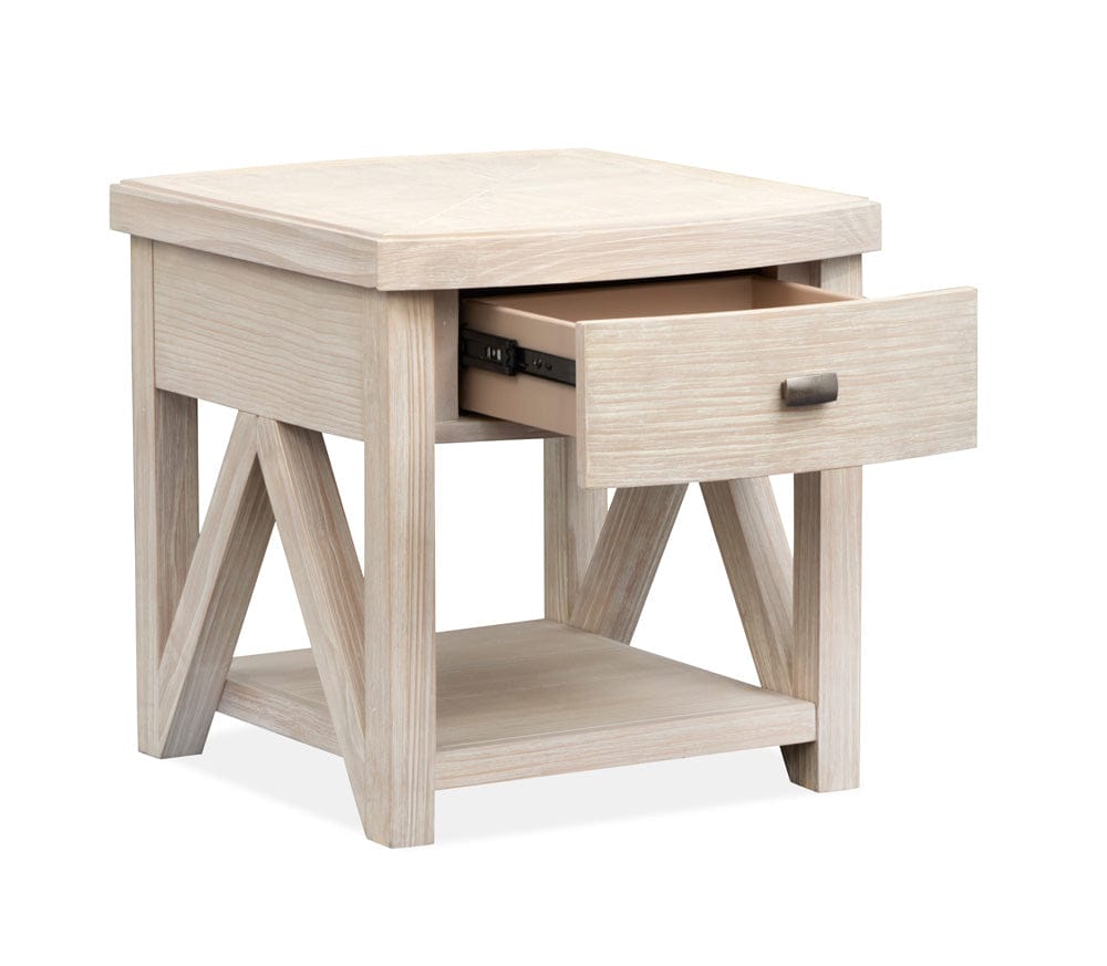 Henry & Mason  -  Norwick Coconut Cream Rectangular End Table  - AFA00789 view 5
