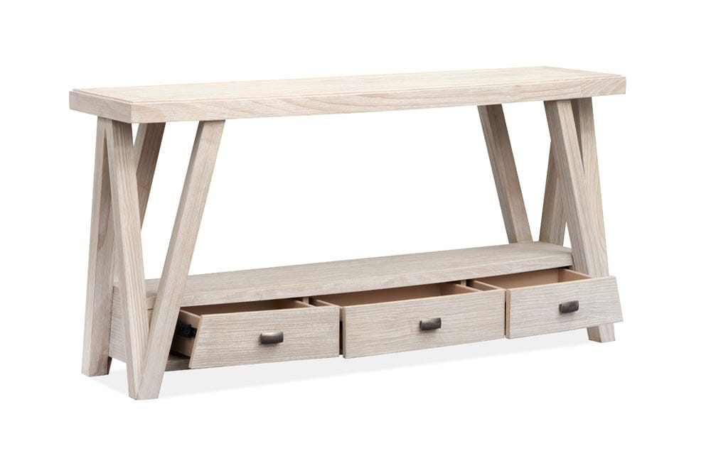 Henry & Mason  -  Norwick Coconut Cream Rectangular Sofa Table  - AFA00790 view 3
