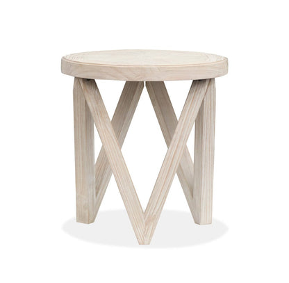Henry & Mason  -  Norwick Coconut Cream Round End Table  - AFA00792 view 1