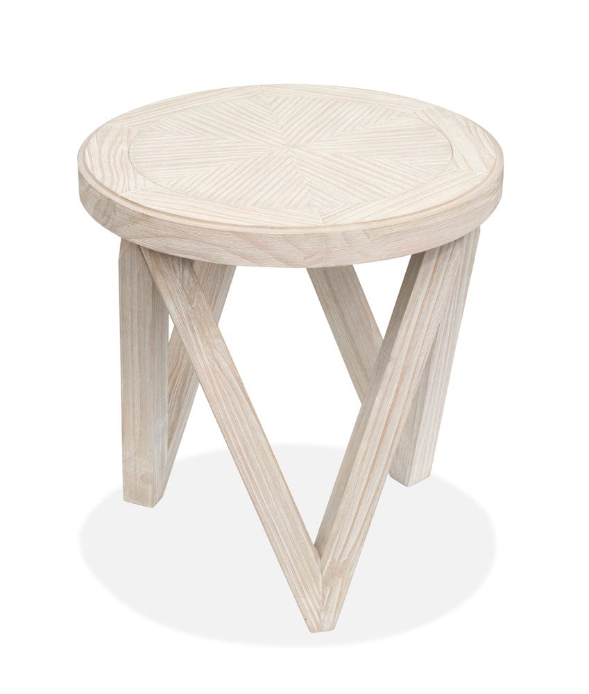 Henry & Mason  -  Norwick Coconut Cream Round End Table  - AFA00792 view 2