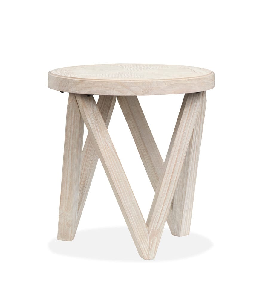 Henry & Mason  -  Norwick Coconut Cream Round End Table  - AFA00792 view 3