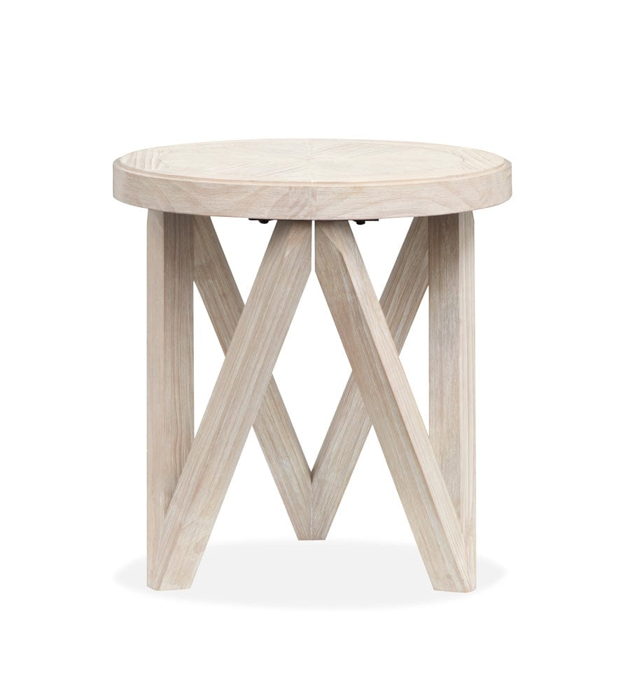Henry & Mason  -  Norwick Coconut Cream Round End Table  - AFA00792 view 4