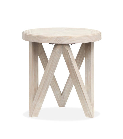 Henry & Mason  -  Norwick Coconut Cream Round End Table  - AFA00792 view 4